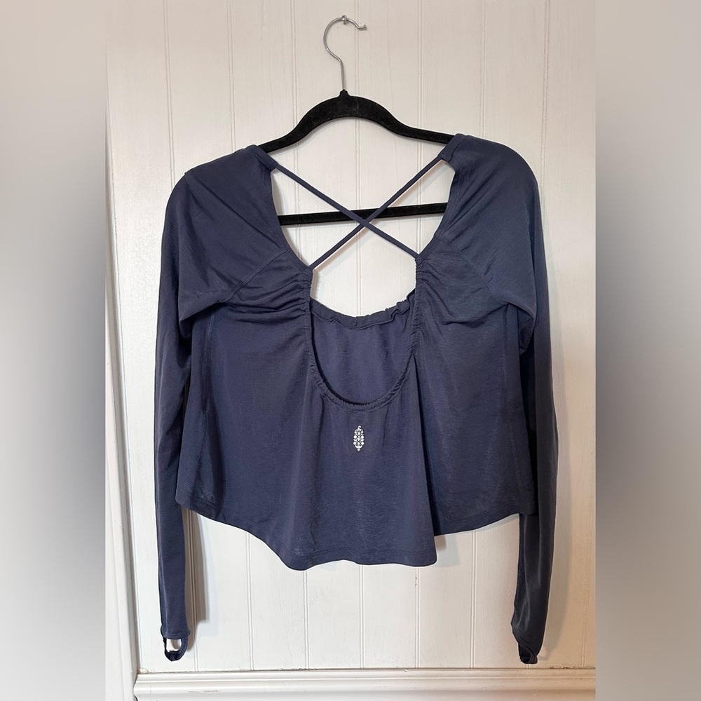 Free People Movement Navy Longsleeve